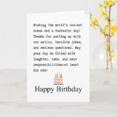 Carte Anniversaire du beau-père (Fleur jaune)