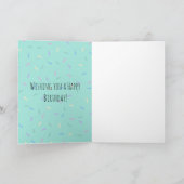 Carte Anniversaire du beigne rose (Intérieur)