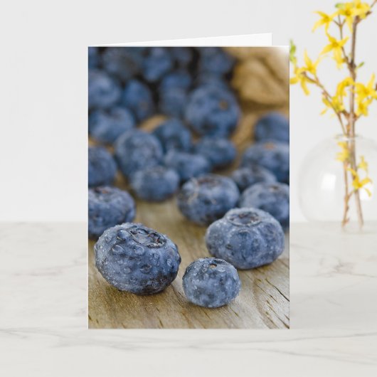 Carte Anniversaire du bleuet (Fleur jaune)