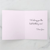 Carte Anniversaire du Bouquet Floral (Intérieur)