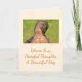 Carte Anniversaire du canard de Mallard (Devant)