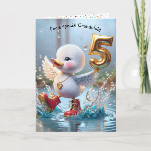 Carte Anniversaire du canard pour petit-enfant