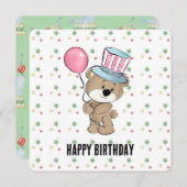 Carte Anniversaire du Carnaval (Devant / Derrière)