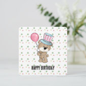 Carte Anniversaire du Carnaval (Debout devant)