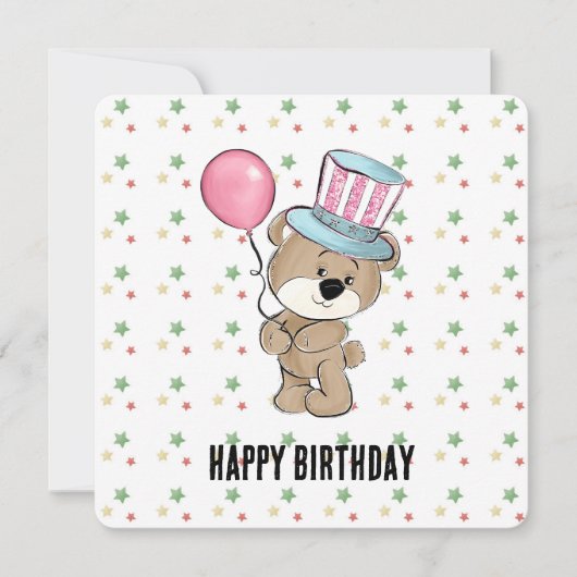 Carte Anniversaire du Carnaval (Devant)