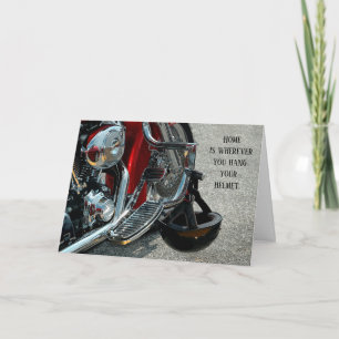 Carte Anniversaire du casque suspendu V-Twin Motor