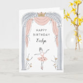 Carte Anniversaire du Centre Stage (Fleur jaune)