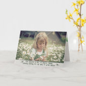 Carte Anniversaire du champ Daisy (Fleur jaune)
