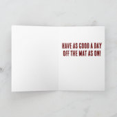 Carte Anniversaire du Champion Moderne Wrestler (Intérieur)