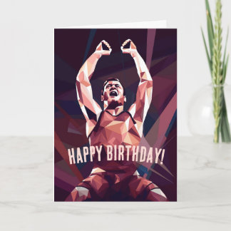 Carte Anniversaire du Champion Moderne Wrestler