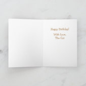 Carte Anniversaire "Du Chat" (Intérieur)