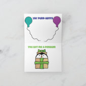 Carte Anniversaire du chat (Intérieur)