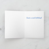 Carte Anniversaire du chat cool (Intérieur)