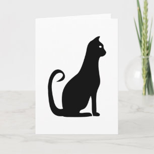 Carte Anniversaire du chat noir