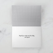 Carte Anniversaire du chat noir et du pissenlit (Intérieur)