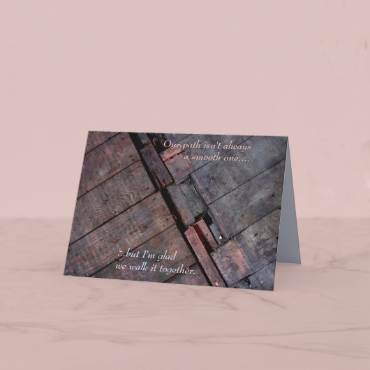 Carte Anniversaire du chemin d'accès brut