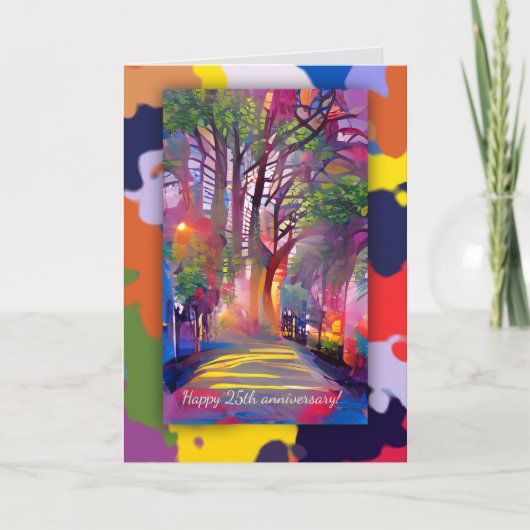 Carte Anniversaire du chemin de vie avec texte personnal (Devant)