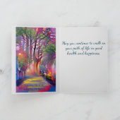 Carte Anniversaire du chemin de vie avec texte personnal (Intérieur)