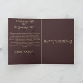 CARTE ANNIVERSAIRE DU CHÊNE DE BOIS (Intérieur)