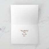 Carte Anniversaire du cheval blanc (Intérieur)