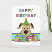 Carte Anniversaire du chien (Devant)
