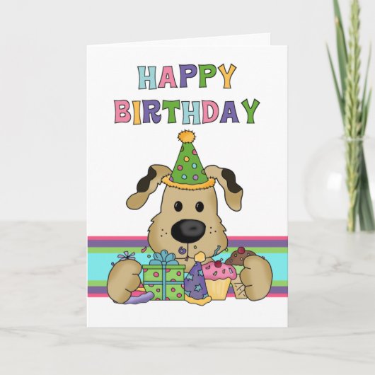 Carte Anniversaire du chien (Devant)