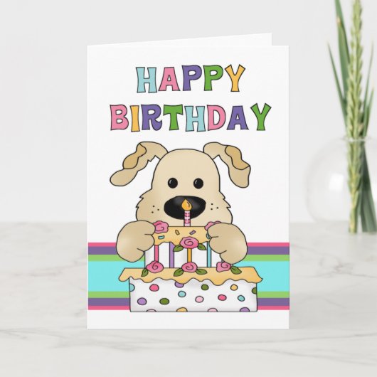 Carte Anniversaire du chien (Devant)