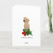 Carte Anniversaire du chien mou (Dos)