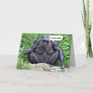 Cartes Drole Singe D Anniversaire Zazzle Be