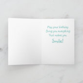 Carte Anniversaire du chirurgien sérieux (Intérieur)