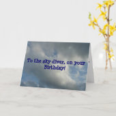 Carte Anniversaire du ciel (Fleur jaune)