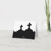 Carte Anniversaire du cimetière d'humour tordu (Dos)