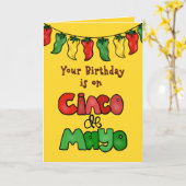 Carte Anniversaire du Cinco de Mayo, Qu'il fasse chaud ! (Fleur jaune)