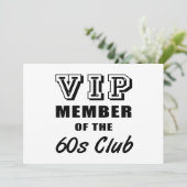 Carte Anniversaire du club des années 60 (Debout devant)