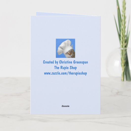 Carte Anniversaire du cochon (Dos)