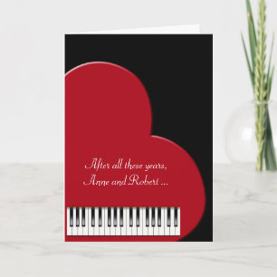 Carte Anniversaire du coeur musical