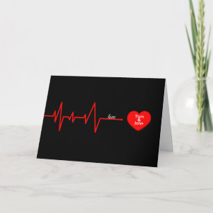 Carte Anniversaire du coeur rouge