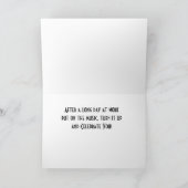 CARTE **ANNIVERSAIRE DU COLLABORATEUR** RETOURNER LA MUS (Intérieur)