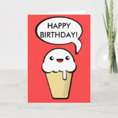 Carte Anniversaire du cône de glace (Devant)