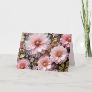 Carte Anniversaire du Cosmos rose