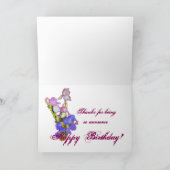 Carte Anniversaire du coucher du soleil (Intérieur)