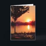 Carte Anniversaire du coucher du soleil pour son<br><div class="desc">Anniversaire du coucher du soleil pour son,  crédit : Robert Aichinger Autriche</div>