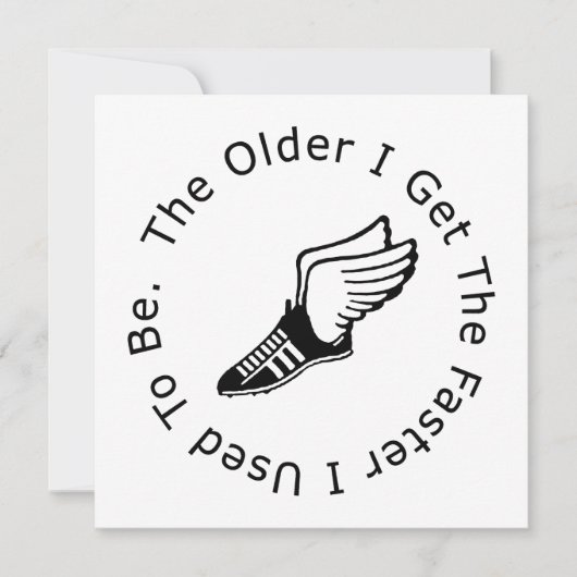 Carte Anniversaire du coureur (Devant)