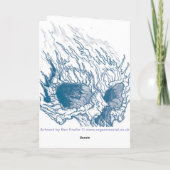 Carte Anniversaire du crâne flamboyant (Dos)