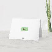 Carte Anniversaire du cygne (Dos)