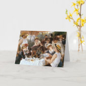 Carte Anniversaire du "déjeuner de la fête nautique" de (Fleur jaune)