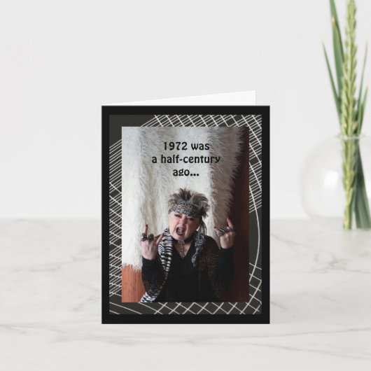 Carte Anniversaire du demi-siècle (Devant)