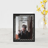 Carte Anniversaire du demi-siècle (Fleur jaune)