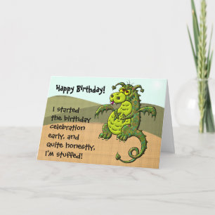 Carte Anniversaire du dragon