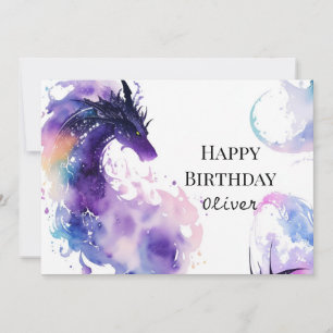 Carte Anniversaire du dragon enchanté